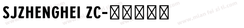 SJzhenghei ZC字体转换